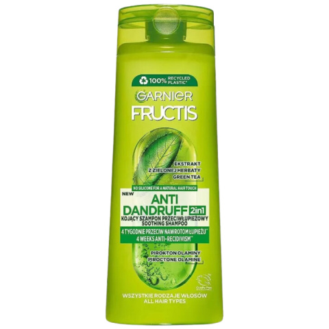 GARNIER Fructis 2w1 Przeciwłupieżowy Szampon Wzmacniający 400 ml