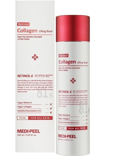 MEDI-PEEL Retinol Tonik kolagenowy liftingujący 150ml