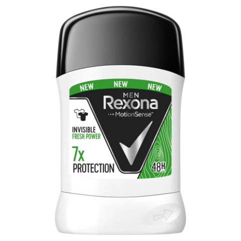 REXONA MEN Antyperspirant w sztyfcie dla mężczyzn Invisible Fresh Power 50 ml