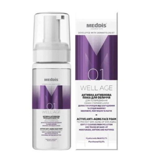 MEDDIS Aktywna pianka przeciwstarzeniowa do twarzy 150 ml