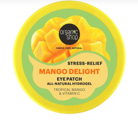 ORGANIC SHOP Naturalne hydrożelowe płatki pod oczy mango i witamina C 60 szt.