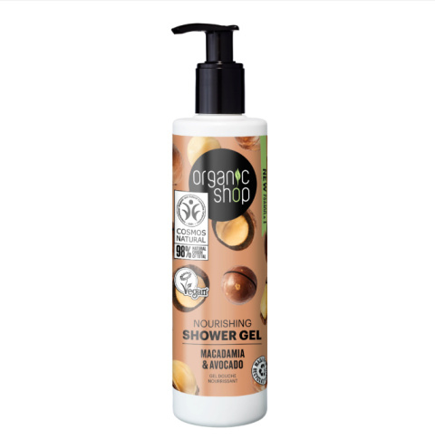 ORGANIK SHOP Odżywczy żel pod prysznic Macadamia & Awokado 280 ml