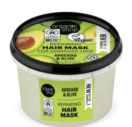 ORGANIK SHOP Repairing Hair Mask odbudowująca maska do włosów Avocado i Olive 250ml