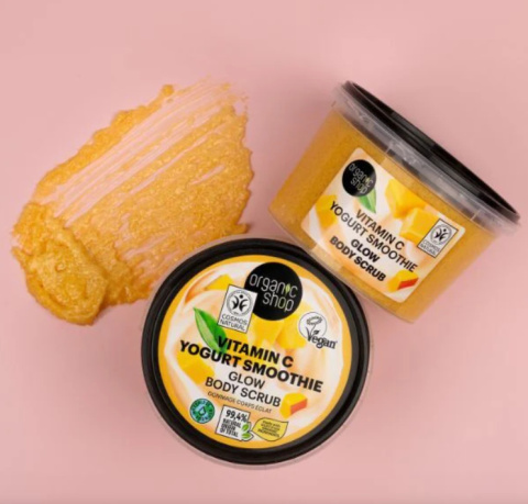 ORGANIC SHOP Rozświetlający peeling do ciała Vitamin C Yogurt Smoothie 250 ml