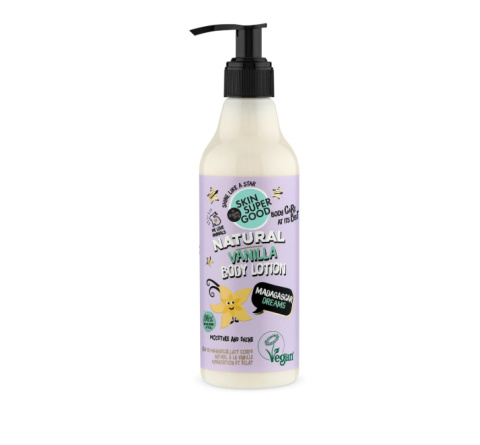 ORGANIK SHOP SKIN SUPER GOOD Naturalny Waniliowy Lotion do Ciała Madagaskarskie Marzenia 250 ml