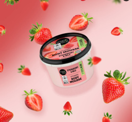 ORGANIK SHOP Strawberry & Milk Body Mousse Mus do ciała o zapachu truskawkowego jogurtu 250 ml