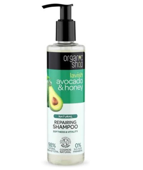 ORGANIK SHOP Szampon Regenerujący do włosów Organiczne Awokado i miód 280ml