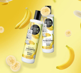 ORGANIK SHOP Szampon uzupełniający Banan i Jaśmin 280 ml