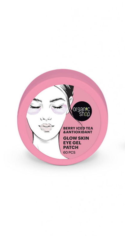 ORGANIC SHOP Żelowe płatki pod oczy jagodowa herbata 60 szt