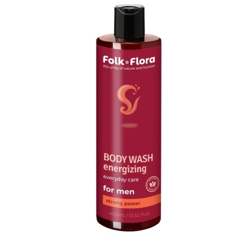 Beauty Jar Folk&Flora Energetyzujący szampon i żel pod prysznic dla mężczyzn 2w1 400 ml