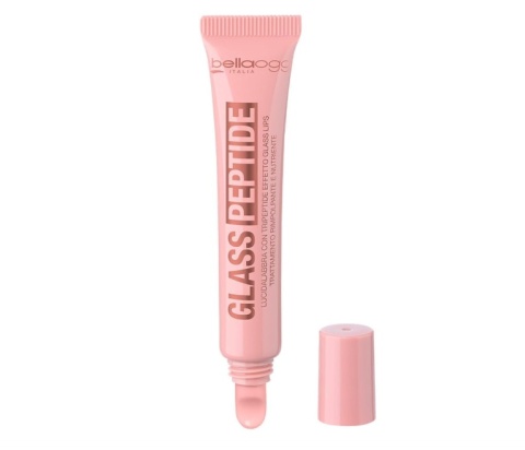 BellaOggi Błyszczyk do ust Glass Peptide ton101 cukrowa wata 10ml