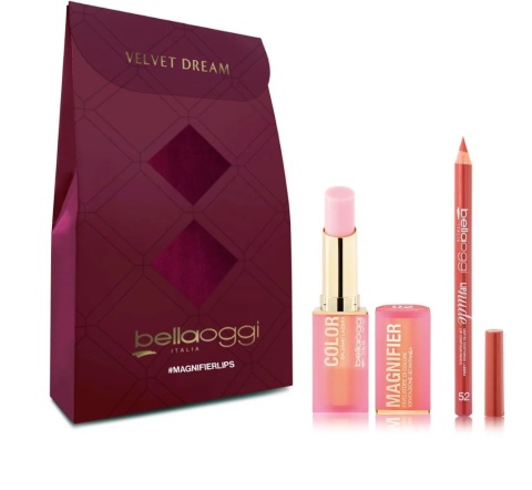 BellaOggi Mini zestaw Magnifierlips z kredką do ust ton 52 i balsamem do ust ton 02