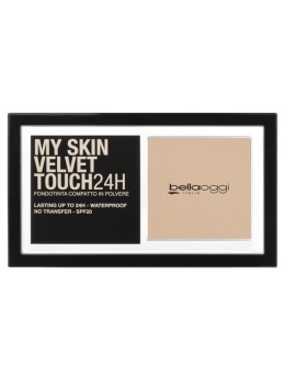 BellaOggi Puder podkładowy w kompakcie naturalny beż 9 g