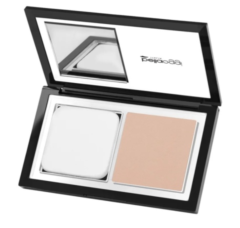 BellaOggi Puder podkładowy w kompakcie odcień lniany 9 g
