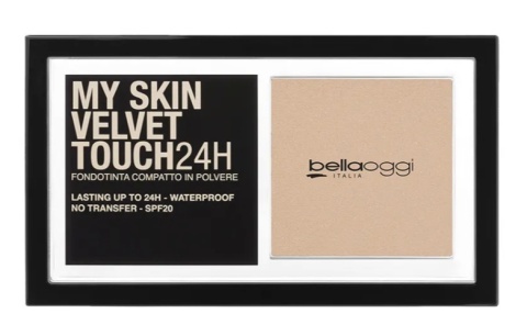 BellaOggi Puder podkładowy w kompakcie złoty beż 9 g