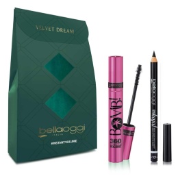 BellaOggi Velvet dream instanvolume Zestaw z tuszem do rzęs i kredką do oczu kajal ton 01