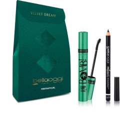 BellaOggi Mini zestaw Instantcurl z mascarą i kredką do oczy ton 01