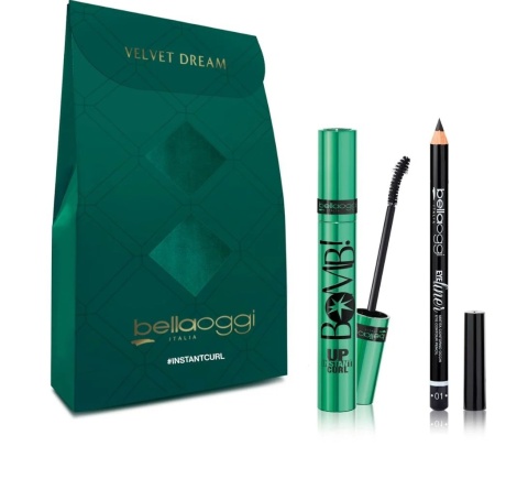 BellaOggi Mini zestaw Instantcurl z mascarą i kredką do oczy ton 01