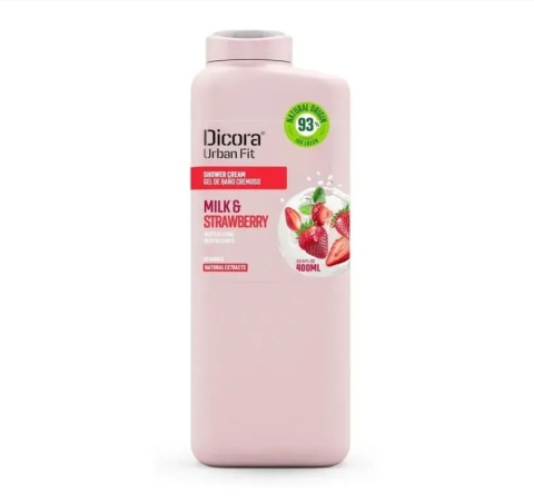 Dicora Urban Fit Żel pod prysznic Truskawka i Mleko 400ml