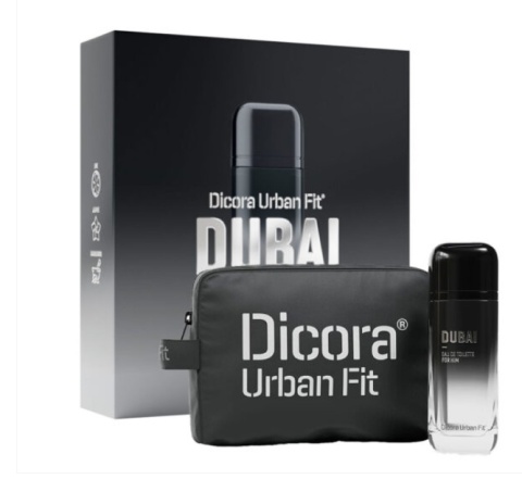 Dicora Urban Fit Zestaw podarunkowy woda toaletowa Dubai 150ml i kosmetyczka dla niego