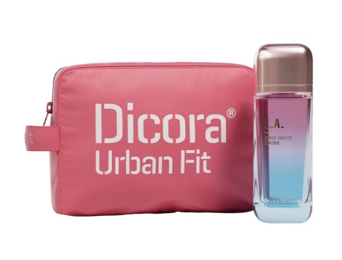 Dicora Urban Fit Zestaw podarunkowy woda toaletowa L.A.USA 150ml i kosmetyczka dla niej