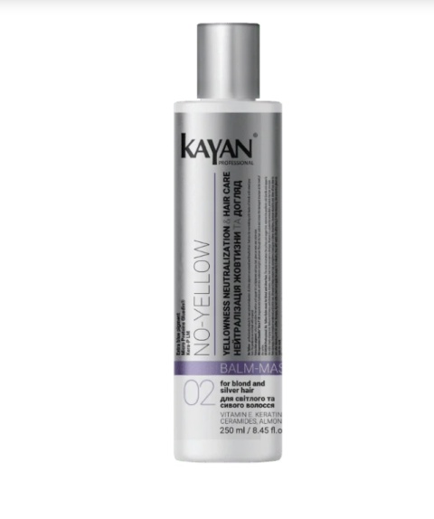KAYAN Maska do włosów neutralizująca żółknięcie 250 ml