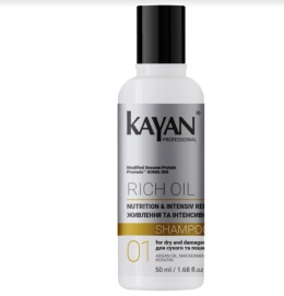 KAYAN Szampon do włosów suchych i zniszczonych Rich Oil 50 ml