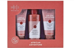 MADES Zestaw African advevture żel pod prysznic 150 ml balsam do ciała 250 ml krem do rąk 100 ml