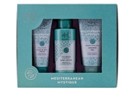 MADES Zestaw Mediterranean mystique żel pod prysznic 150 ml balsam do ciała 250 ml krem do rąk 100 ml