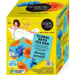 ORGANIC SHOP Herbata do kąpieli Blooming Flowers w torebkach 3 x 50 g.