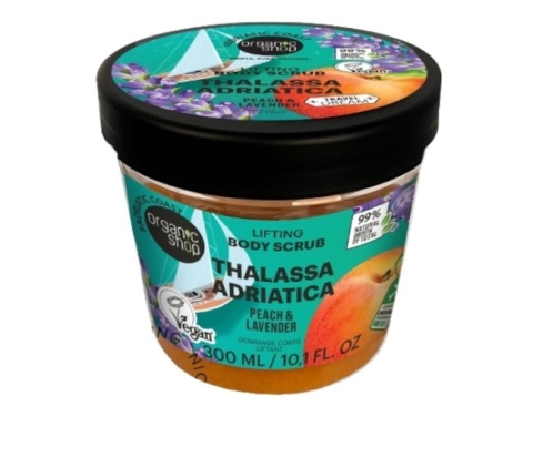 ORGANIC SHOP Peeling do ciała brzoskwinia i lawenda 300ml