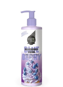 ORGANIC SHOP Jedwabisty żel pod prysznic BLUEBERRY SWIRL 400ml