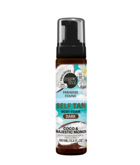 ORGANIC SHOP Samoopalacz w piance Dark 160ml