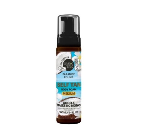 ORGANIC SHOP Samoopalająca pianka do ciała Medium 160 ml