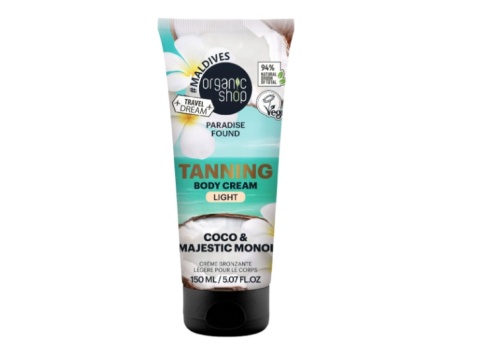 ORGANIC SHOP Samoopalający krem ​​do ciała Paradise Found lekki 150 ml
