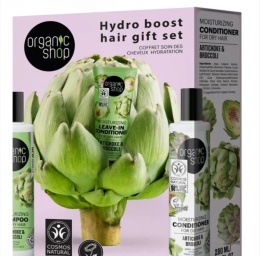 ORGANIC SHOP Zestaw upominkowy nawilżający do włosów 2x 280ml, 75ml