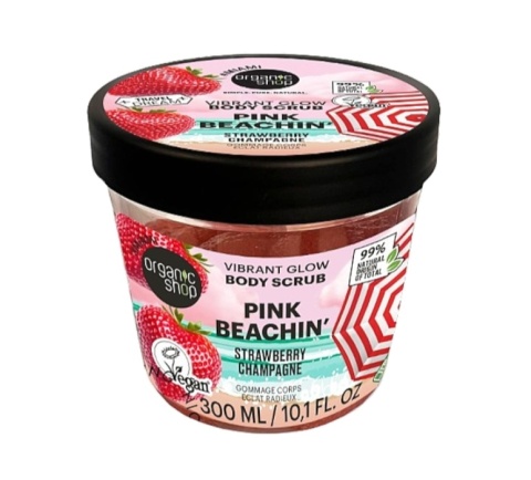 ORGANIC SHOP Peeling do ciała truskawkowo-szampanowy 300 ml