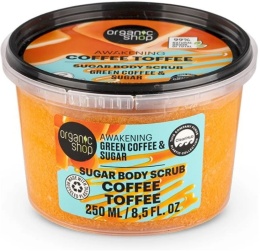 ORGANIC SHOP Peeling do ciała zielona kawa i cukier 250ml