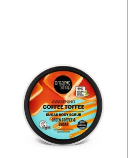 ORGANIC SHOP Peeling do ciała zielona kawa i cukier 250ml
