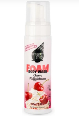 ORGANIC SHOP Pianka pod prysznic wiśnia 200ml