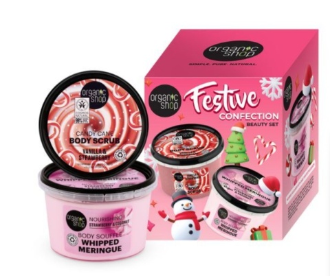 ORGANIC SHOP Zestaw upominkowy świątecznych słodyczy 250ml/250ml