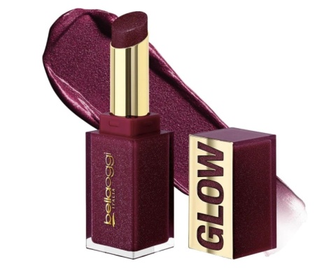 BellaOggi Błyszczyk do ust z wykończeniem z drobinkami szklanymi 3D ton Bright Plum 3g