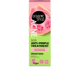 ORGANIC SHOP ACNE SOS Żel przeciwtrądzikowy z organiczną guawą 30 ml
